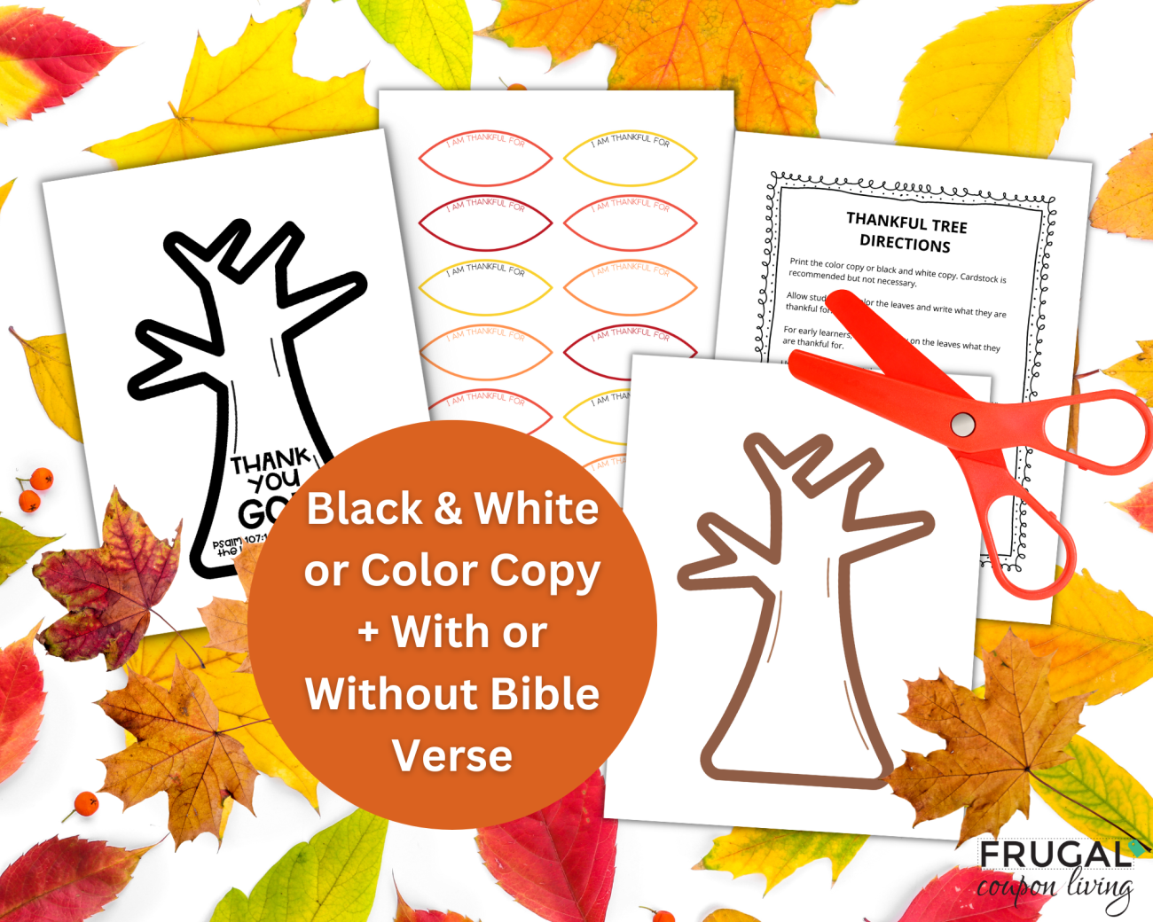 printable gratitude tree template