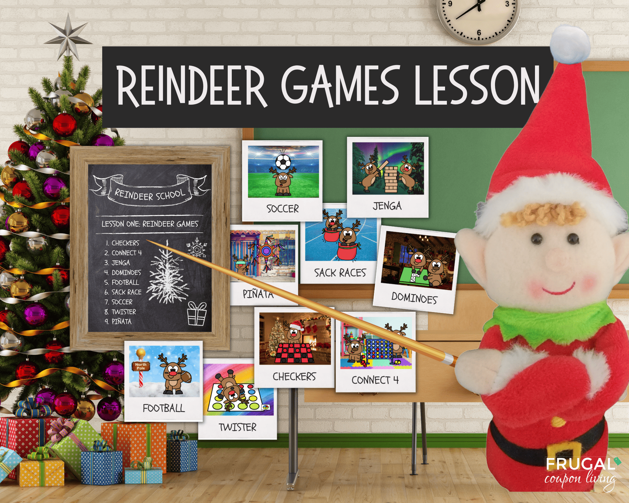 reindeer games ideas for elf on the shelf