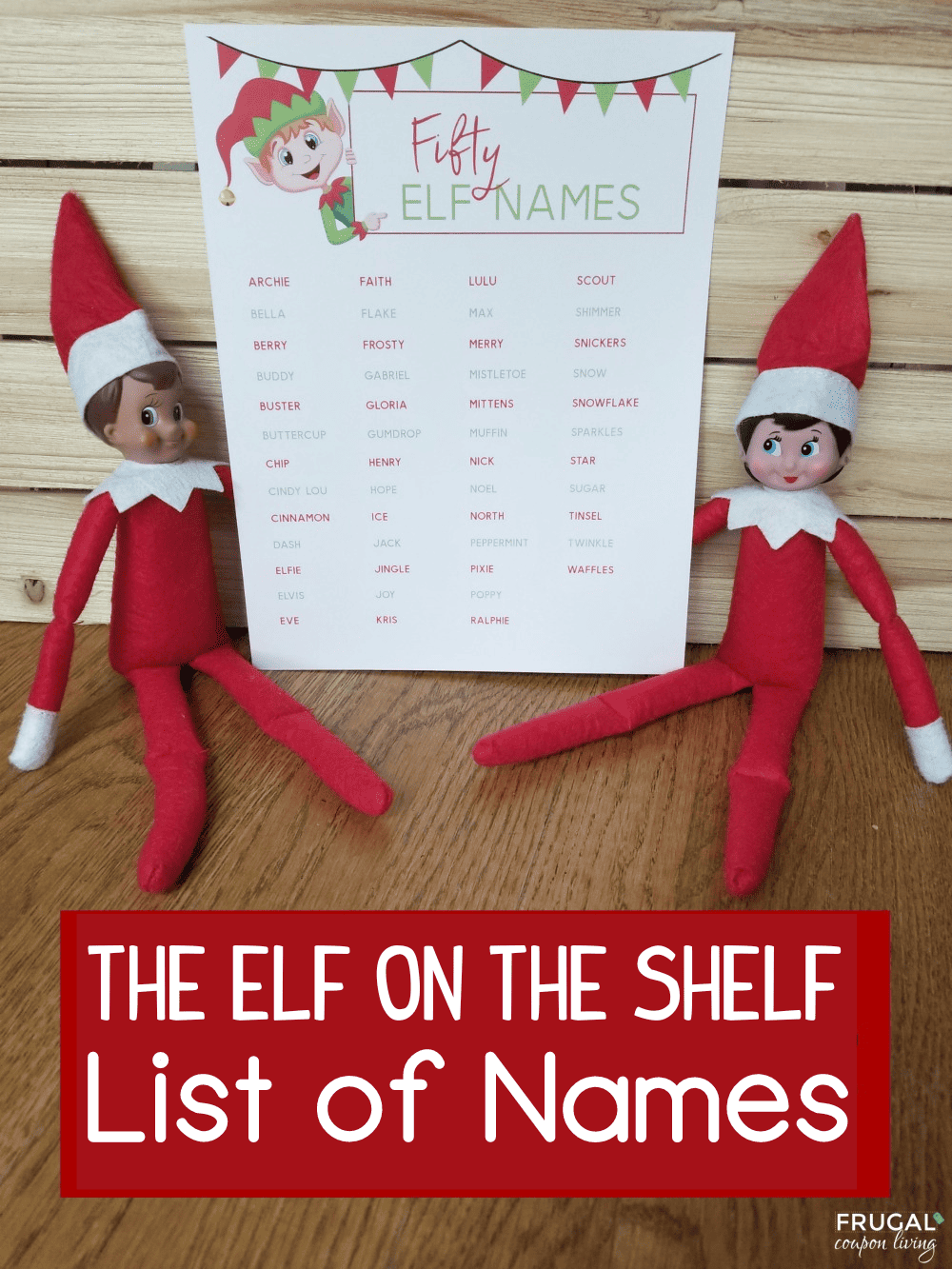 huge list of elf on the shelf names
