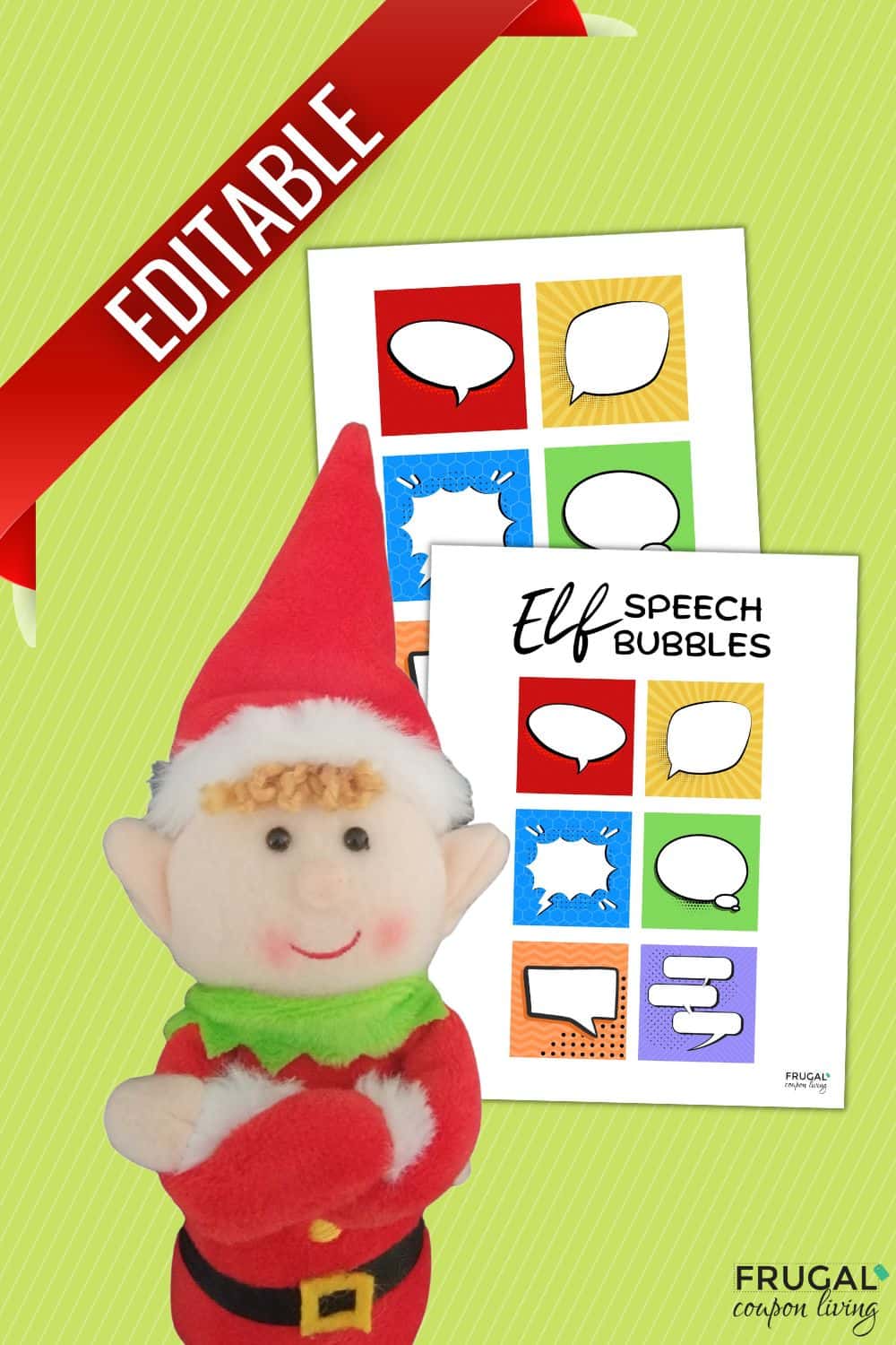 personalized elf on the shelf notes speech bubbles