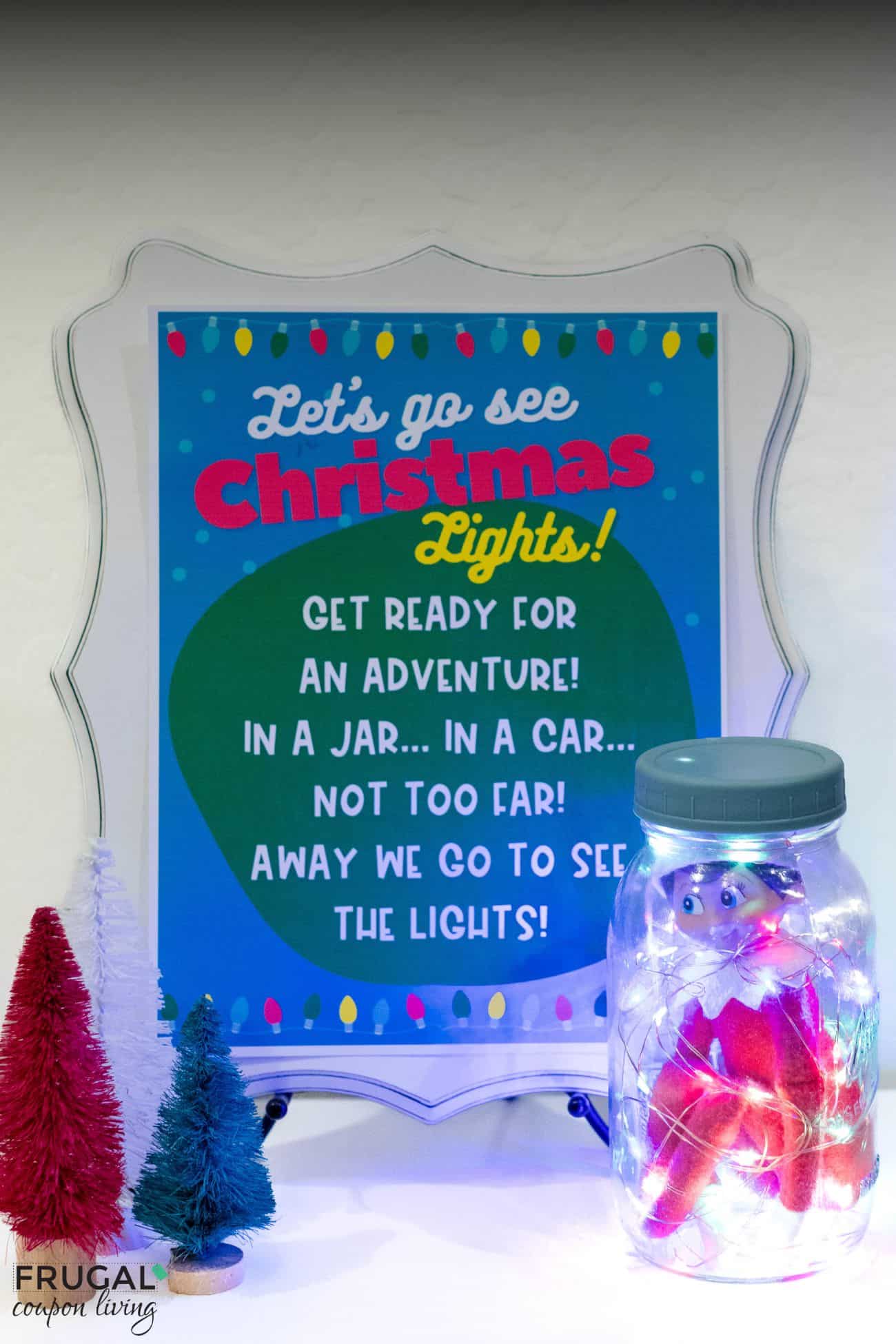 lets go see christmas lights letter elf on the shelf printable