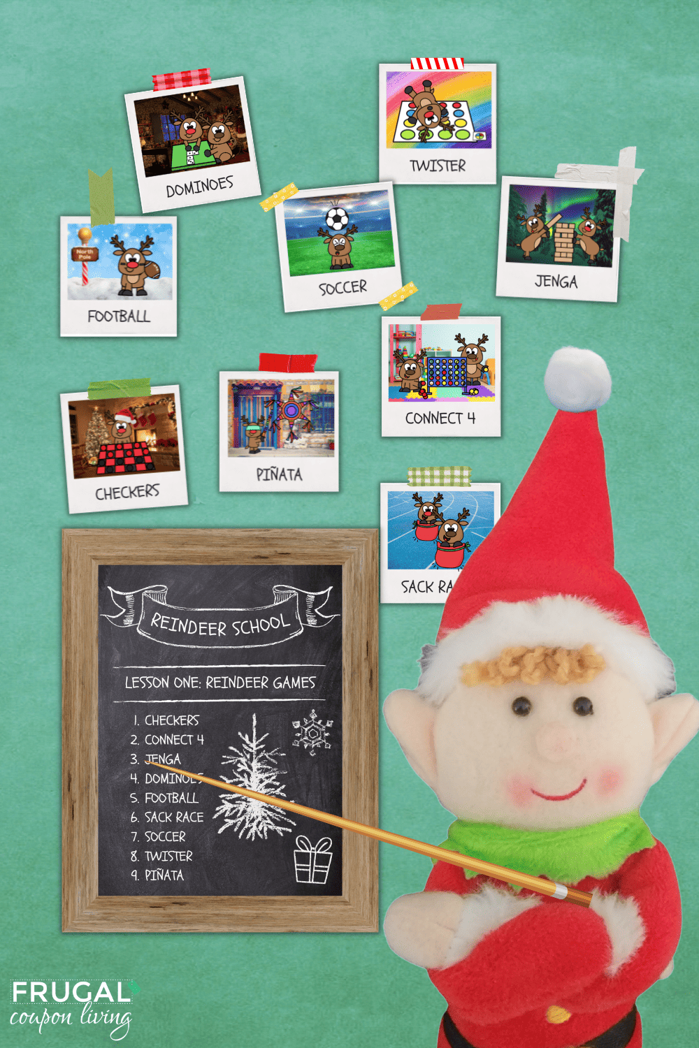 printable elf on the shelf reindeer games activities