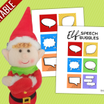Elf on the Shelf Speech Bubbles Comic strip Printable