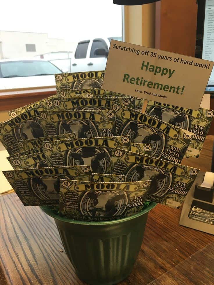 money bouquet for retirement party