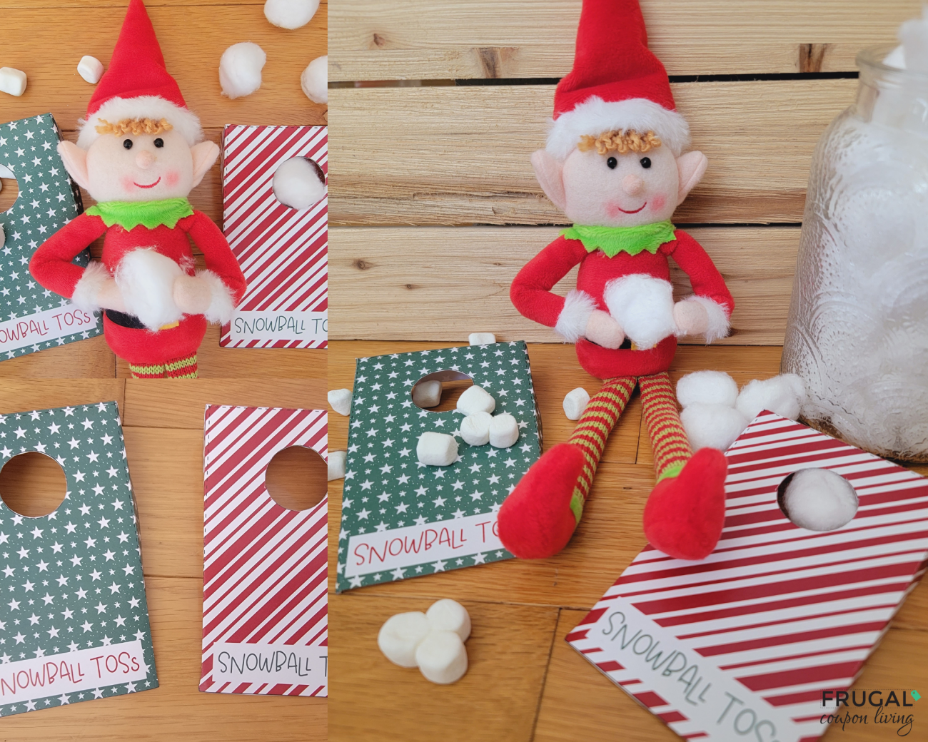 cute printable cornhole board for elf