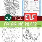 free elf on the shelf coloring sheets for kids