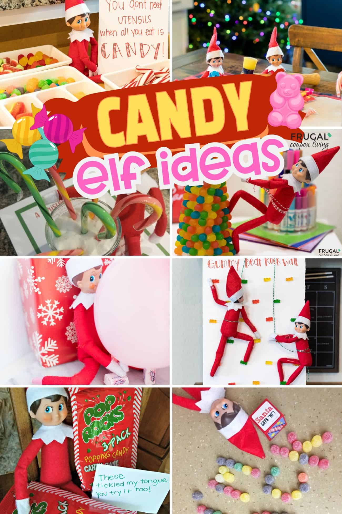 candy elf on the shelf ideas