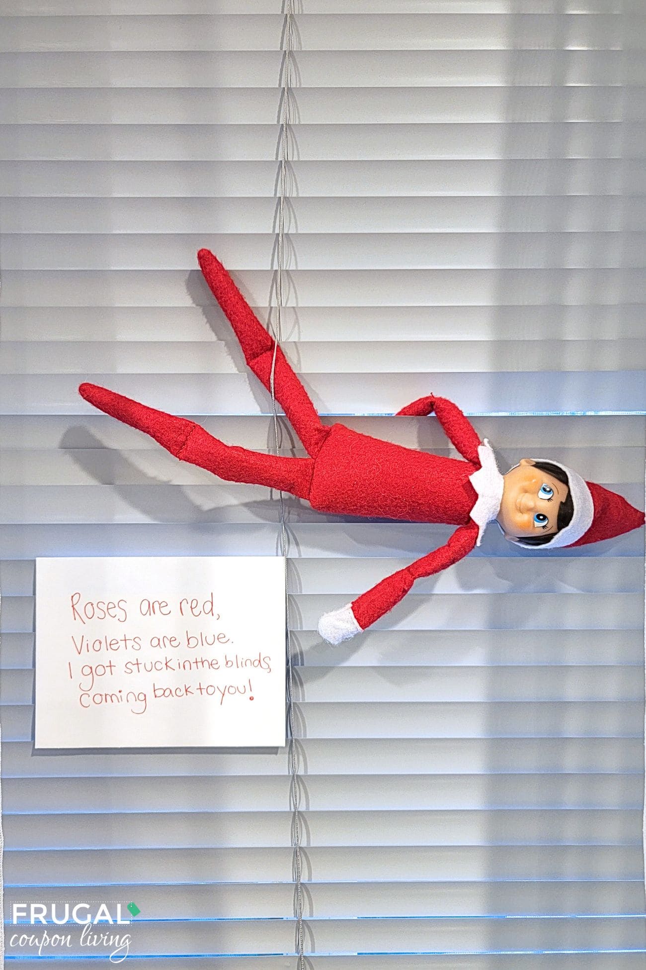 elf on the shelf poem in the blinds