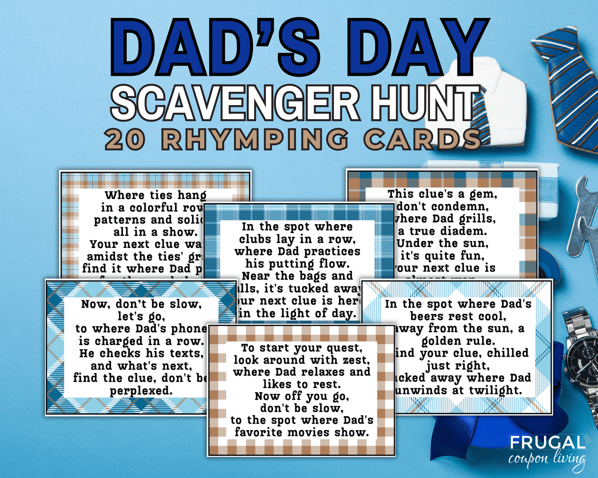 birthday or fathers day scavenger hunt for dad
