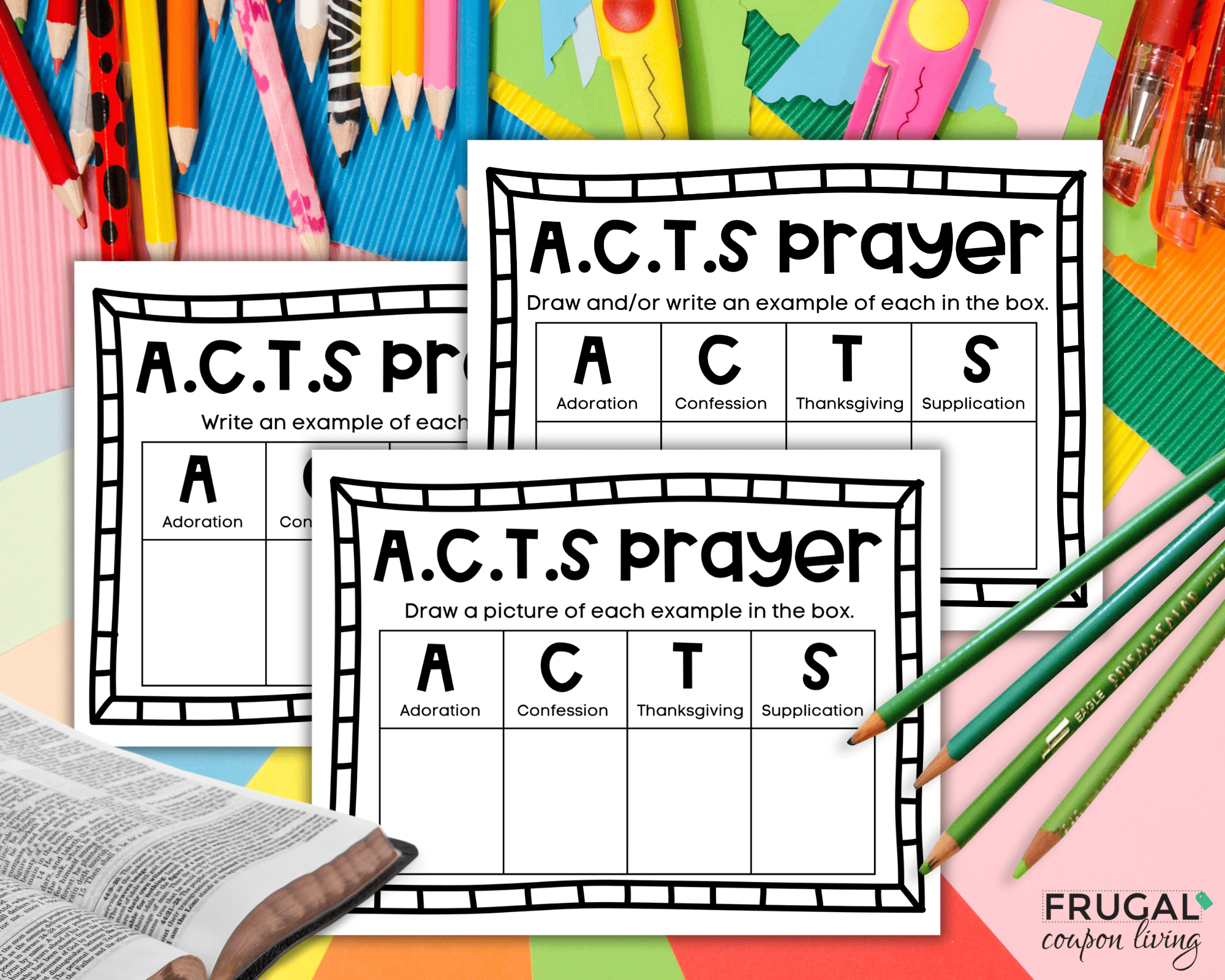 printable Acts Prayer template