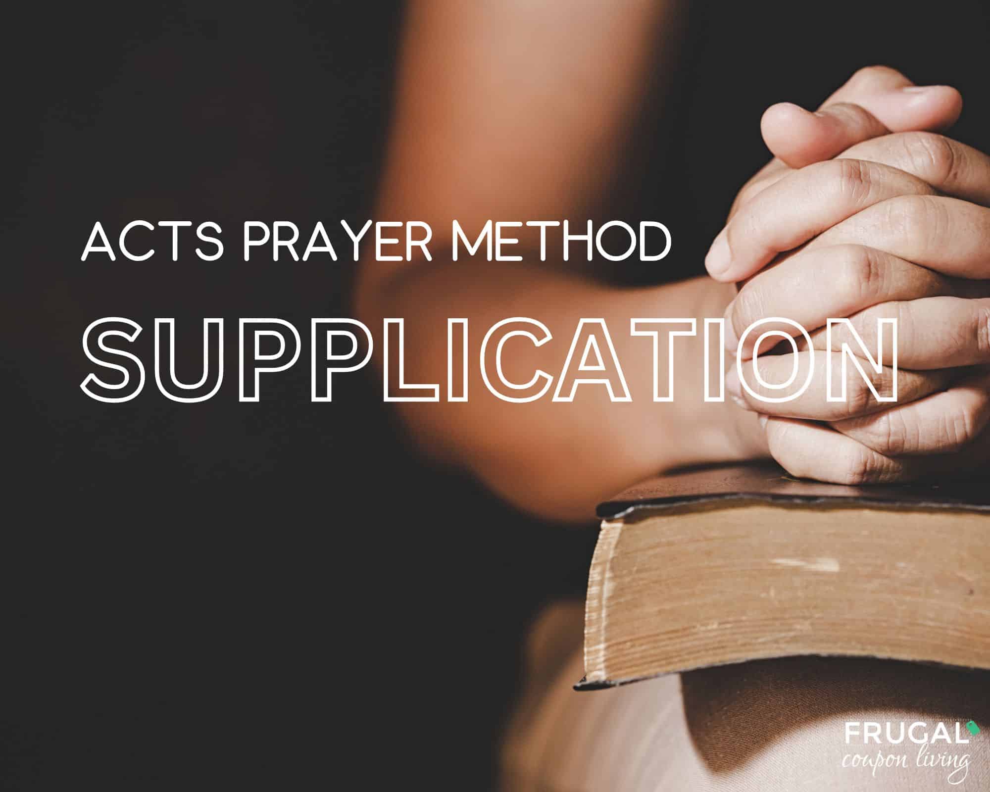 supplication Part of Acts Prayer