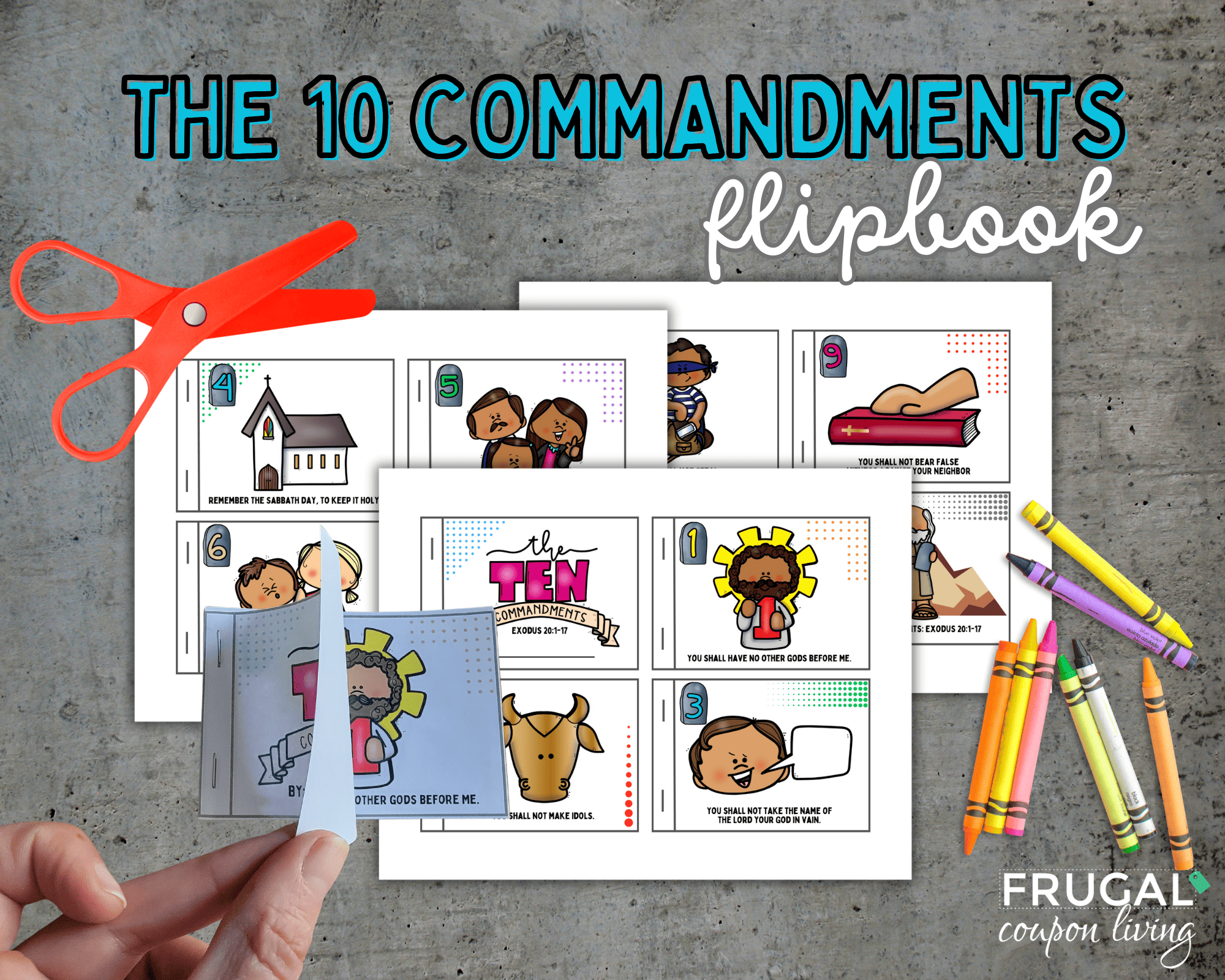 the ten commandment book pdf printable craft