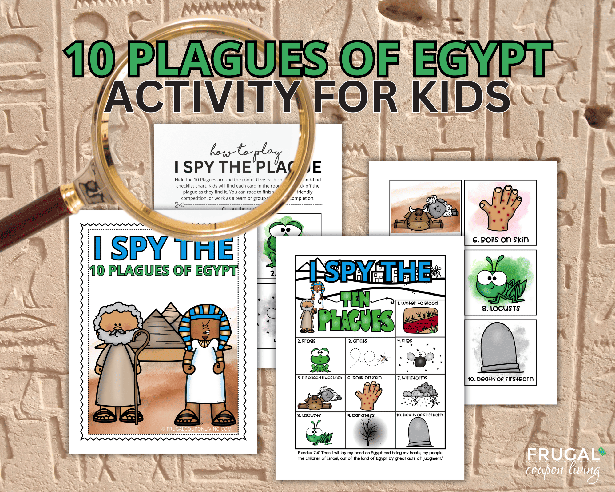 i spy classroom scavenger hunt 10 plague activity