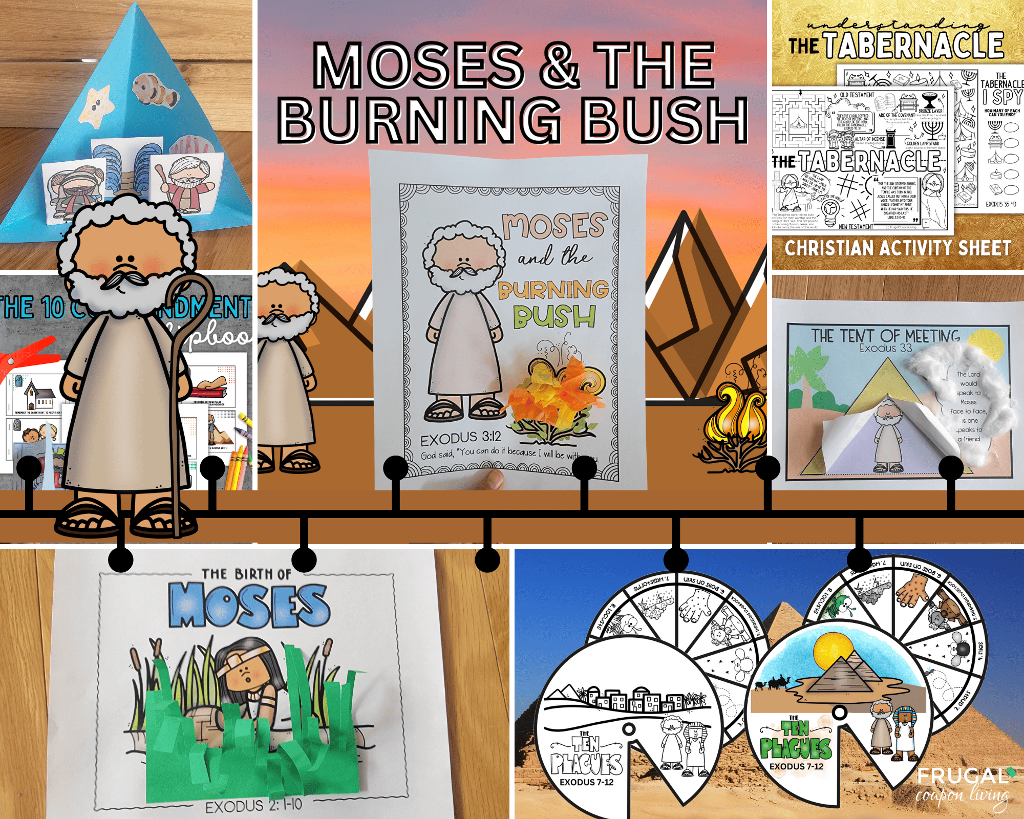 entire life of Moses crafts for kids