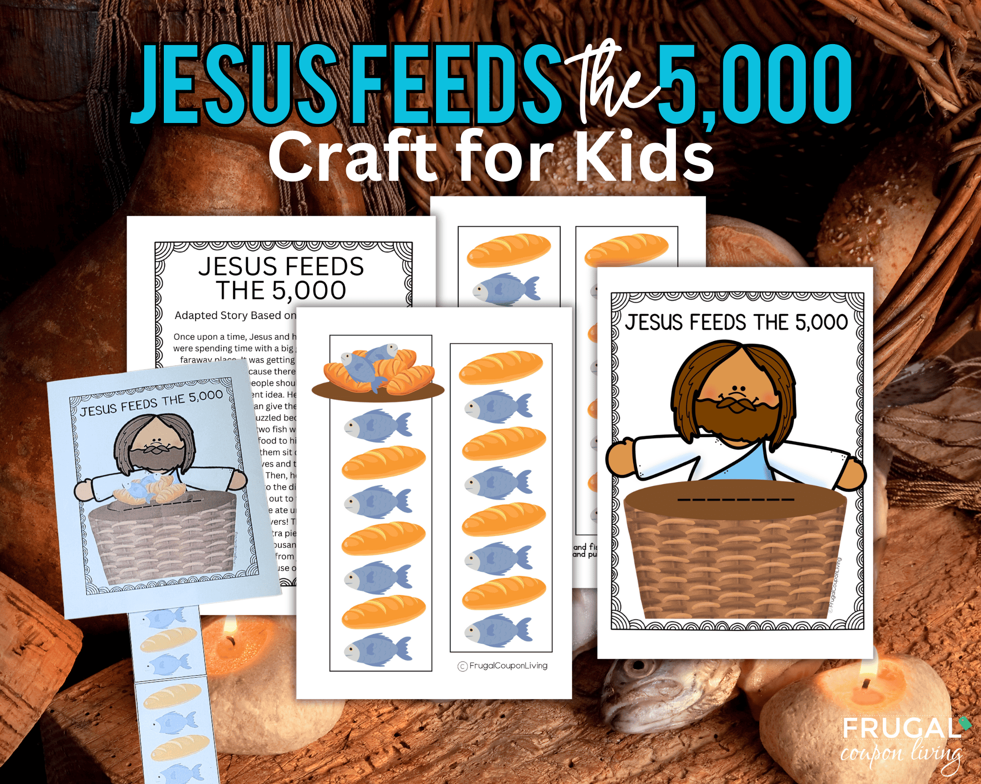Jesus feeds the 5,000 craft for kids