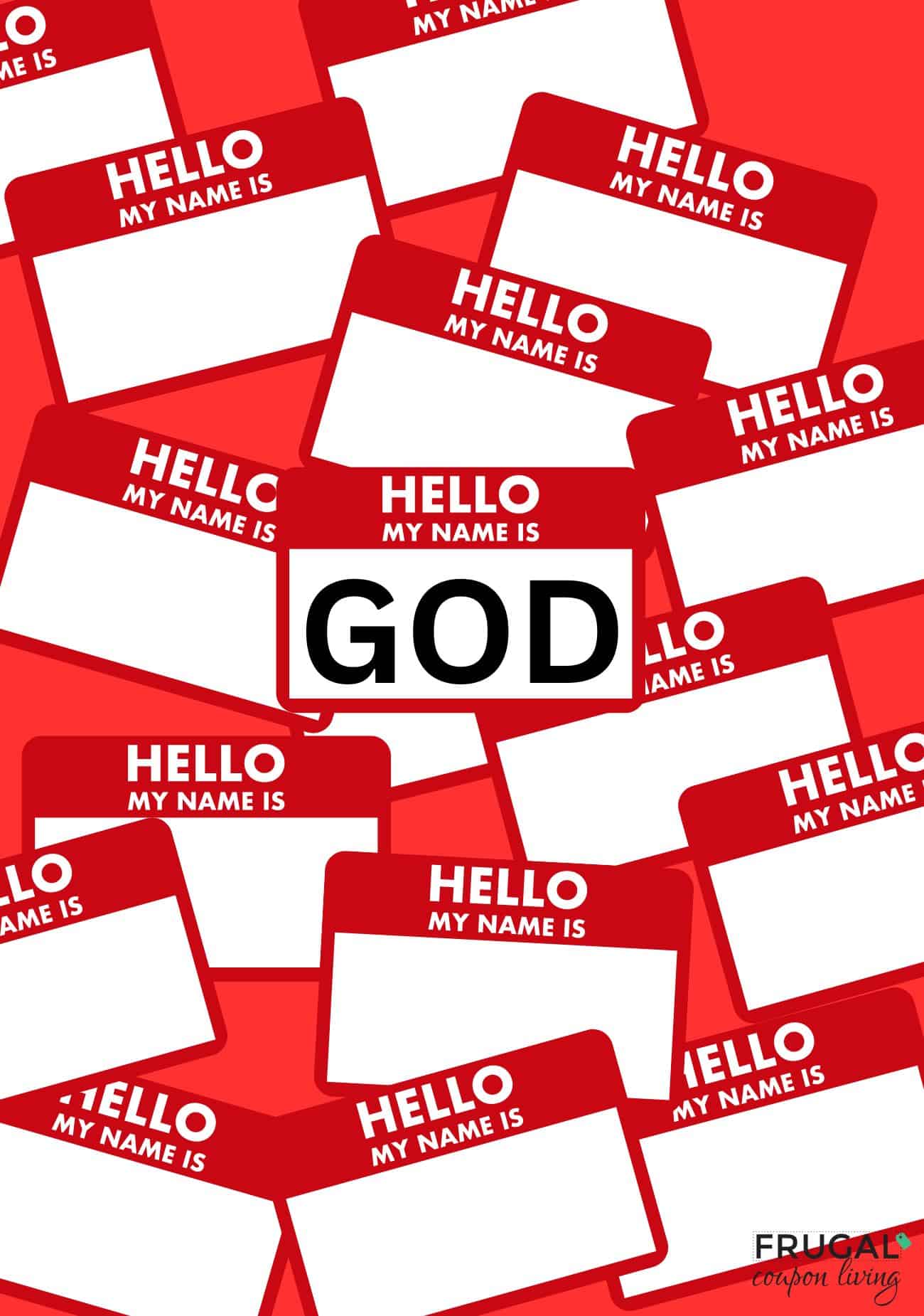 names of god for kids red name tags
