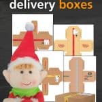 printable shipping boxes for the Christmas Elf