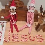 jesus cand cane spelling for the elf on the shelf